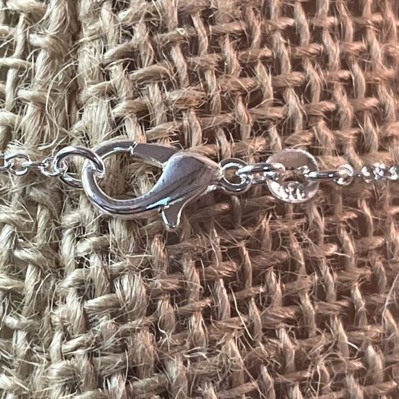 Midnight And Pink Sapphire Ring 8 And Pendant Necklace 18” Set - Picture 6 of 16